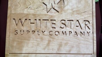 CNC maple wall sign