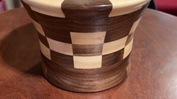Checkerboard segmented bowl